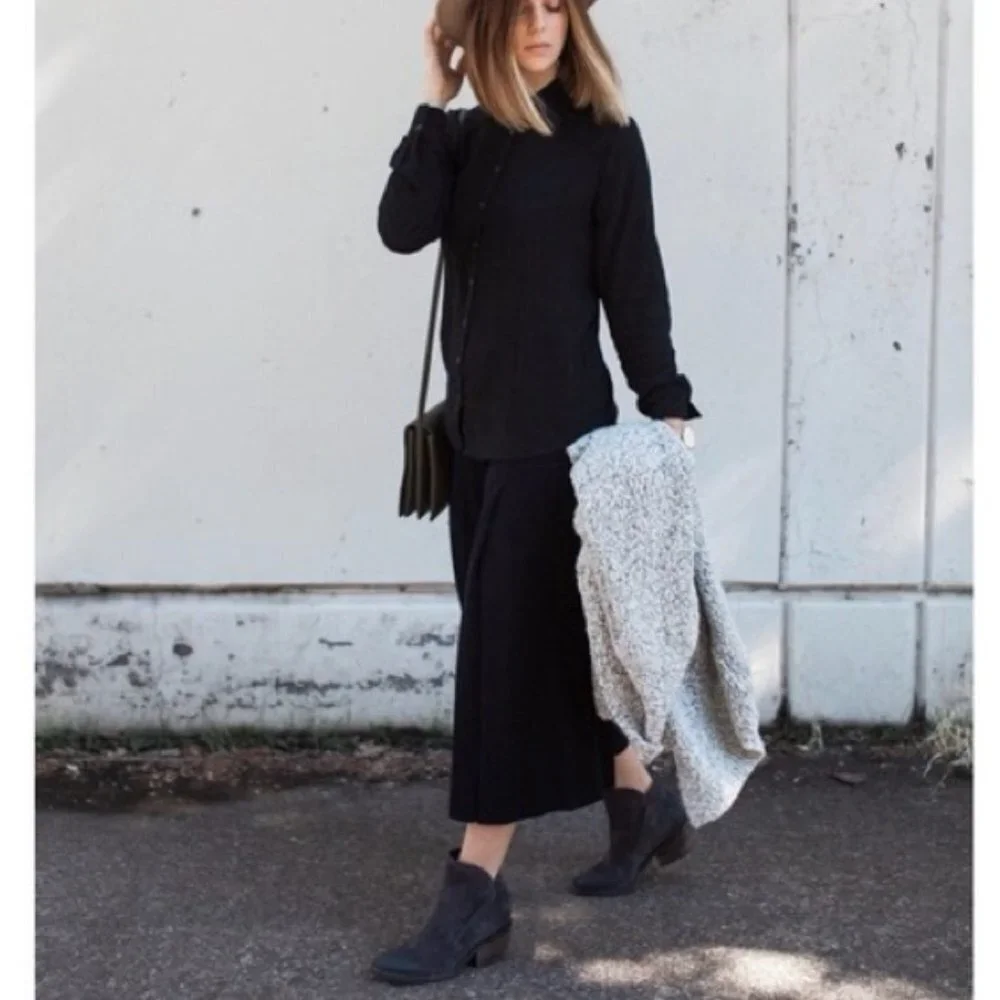 DOLCE VITA Teague Suede Ankle Booties Anthracite
